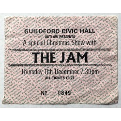 The Jam Ticket Stub 11/12/80 - Item 15249