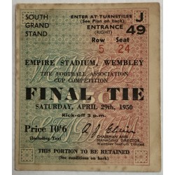 1950 FA Cup Final Ticket Stub