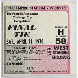 1970 FA Cup Final Ticket Stub
