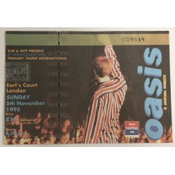 Oasis Ticket Stub - Earl's Court London - 05/11/95