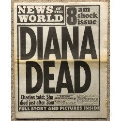 Diana Dead Newspaper - 31st Aug 1997