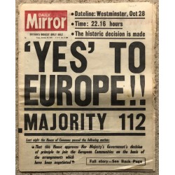 Daily Mirror - Yes To Europe 29/10/71