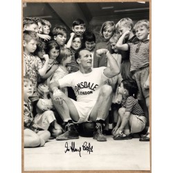 Sir Henry Cooper signed photo 16x12